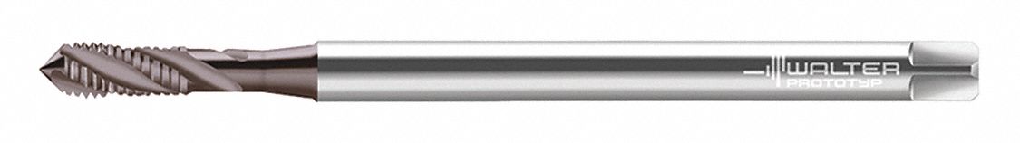 Spiral Flute Tap: M4x0.7 Thread Size, 7.00 mm Thread Lg, 125.00 mm Overall Lg, THL