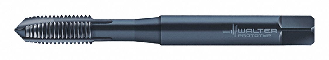 Spiral Point Tap: 1/4"-20 Thread Size, 15.00 mm Thread Lg, 80.00 mm Overall Lg, Plug