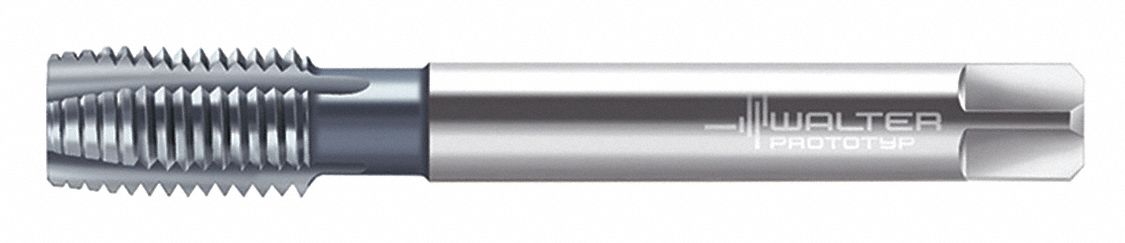 Spiral Point Tap: M8x1.25 Thread Size, 18.00 mm Thread Lg, 90.00 mm Overall Lg, Plug