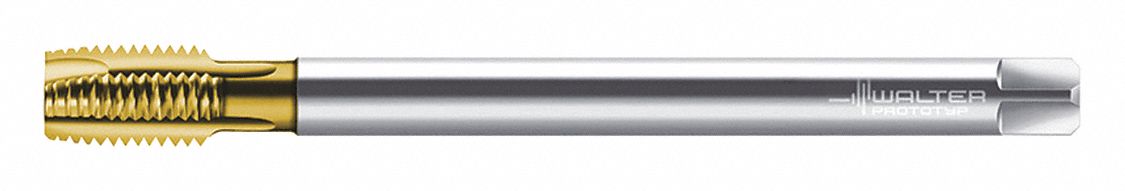 Spiral Point Tap: M6x1 Thread Size, 15.00 mm Thread Lg, 125.00 mm Overall Lg, Plug