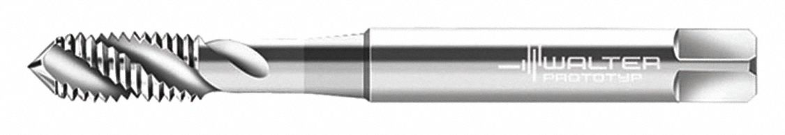 Spiral Flute Tap: M1.6x0.35 Thread Size, 6.00 mm Thread Lg, 40.00 mm Overall Lg