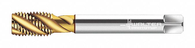 Pipe and Conduit Thread Tap: 1"-11 Thread Size, 22.00 mm Thread Lg, TiN, 5 Flutes