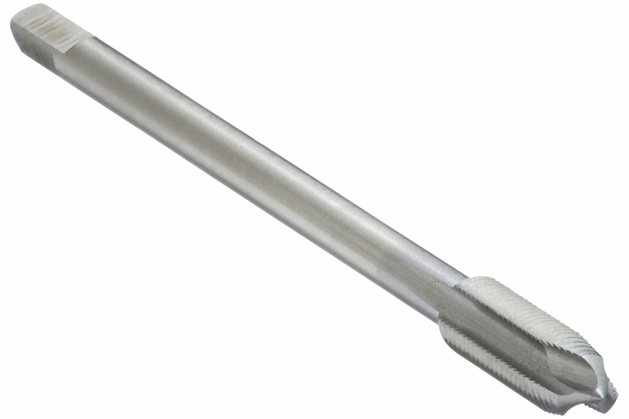 Spiral Point Tap: M6x0.5 Thread Size, 15.00 mm Thread Lg, 80.00 mm Overall Lg, Plug