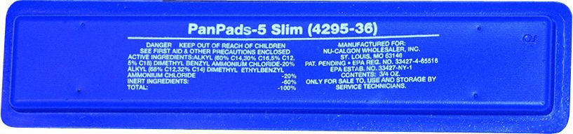 Condensate Pan Treatment: Pad, For 5 ton Systems, 3.3 oz, 1 Treatments, Blue, PanPad