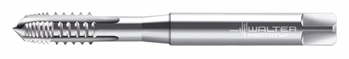 Spiral Point Tap: M8x1.25 Thread Size, 18.00 mm Thread Lg, 90.00 mm Overall Lg, Plug