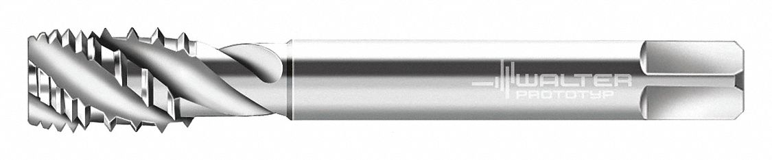Spiral Flute Tap: M12x1.75 Thread Size, 16.00 mm Thread Lg, 110.00 mm Overall Lg