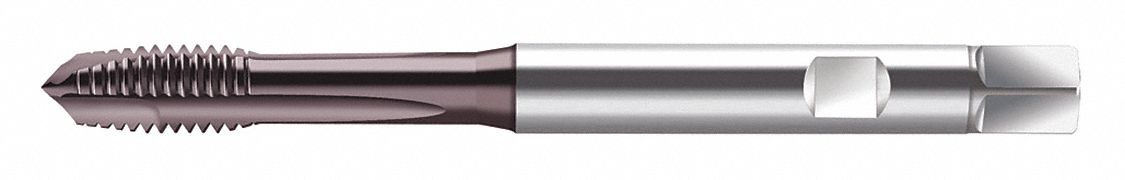 Spiral Point Tap: M8x1.25 Thread Size, 13.00 mm Thread Lg, 90.00 mm Overall Lg, Plug