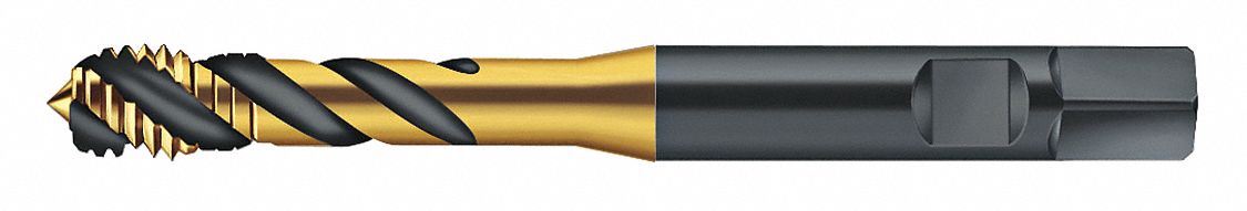 Spiral Flute Tap: M10x1.25 Thread Size, 13.50 mm Thread Lg, 100.00 mm Overall Lg