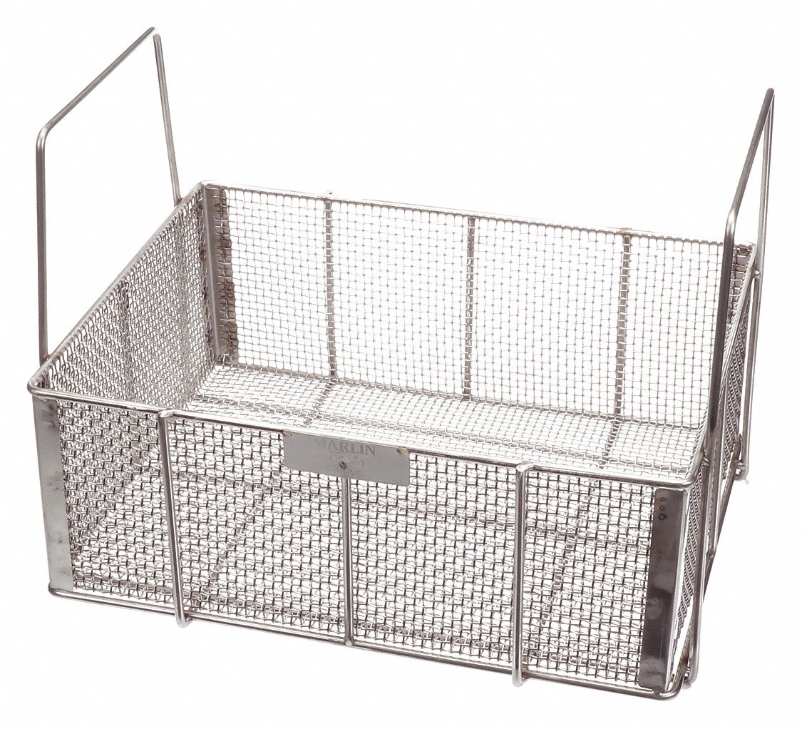 MARLIN STEEL WIRE PRODUCTS Parts Washing Basket, Rectangular, Basket