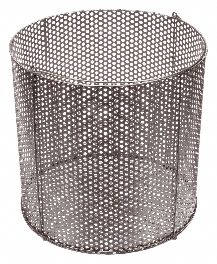 MARLIN STEEL WIRE PRODUCTS Parts Washing Basket, Round, Basket Height