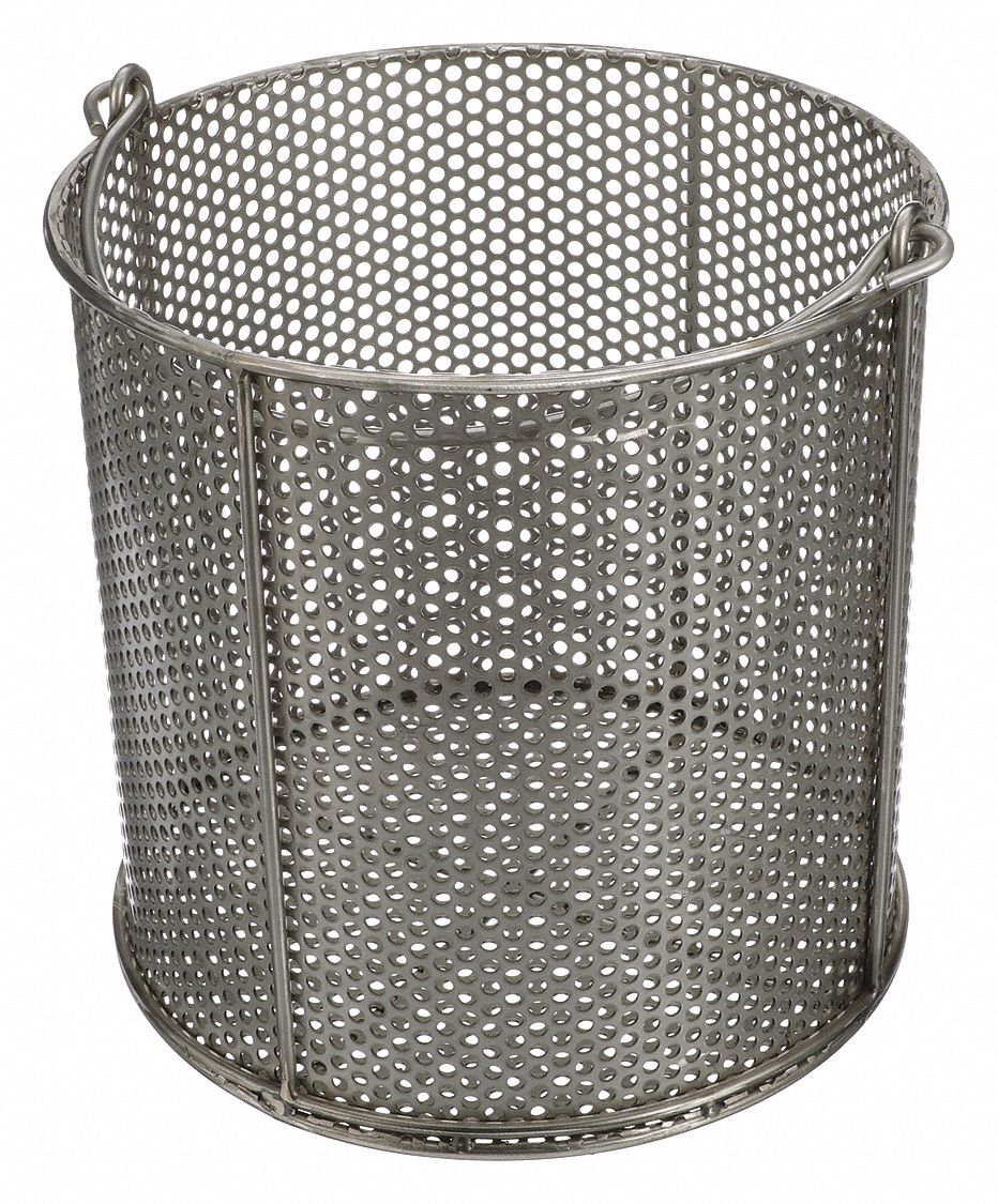 MARLIN STEEL WIRE PRODUCTS Parts Washing Basket, Round, Basket Height