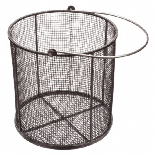 MARLIN STEEL WIRE PRODUCTS, Round, Steel, Parts Washer Basket - 429G81 ...