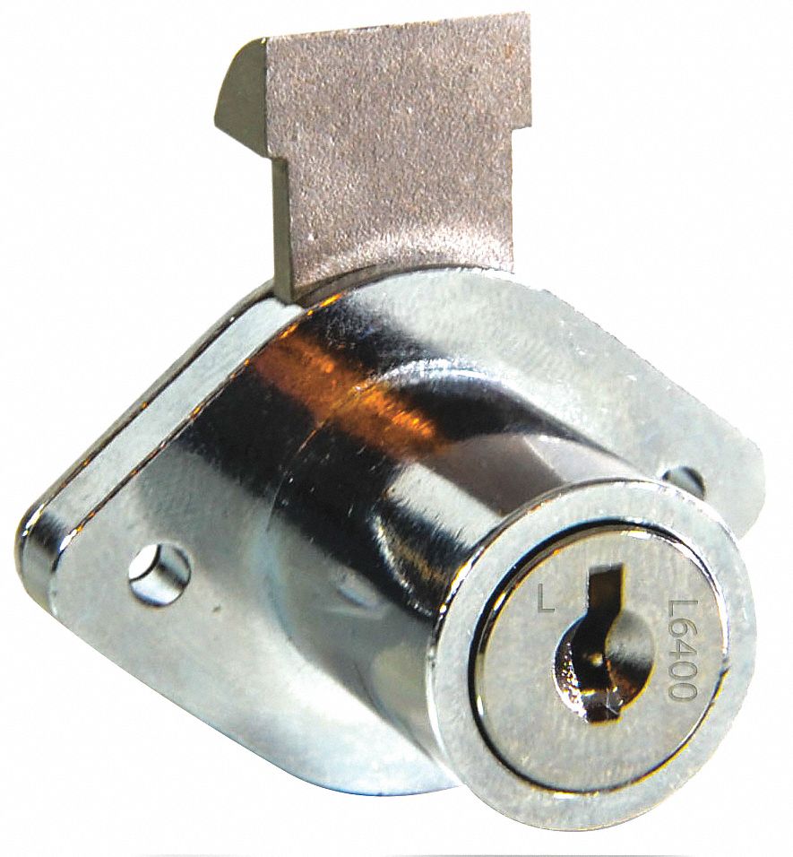 DELTA LOCK Drawer Dead Bolt Locks, Silver, Diamond 429H68G