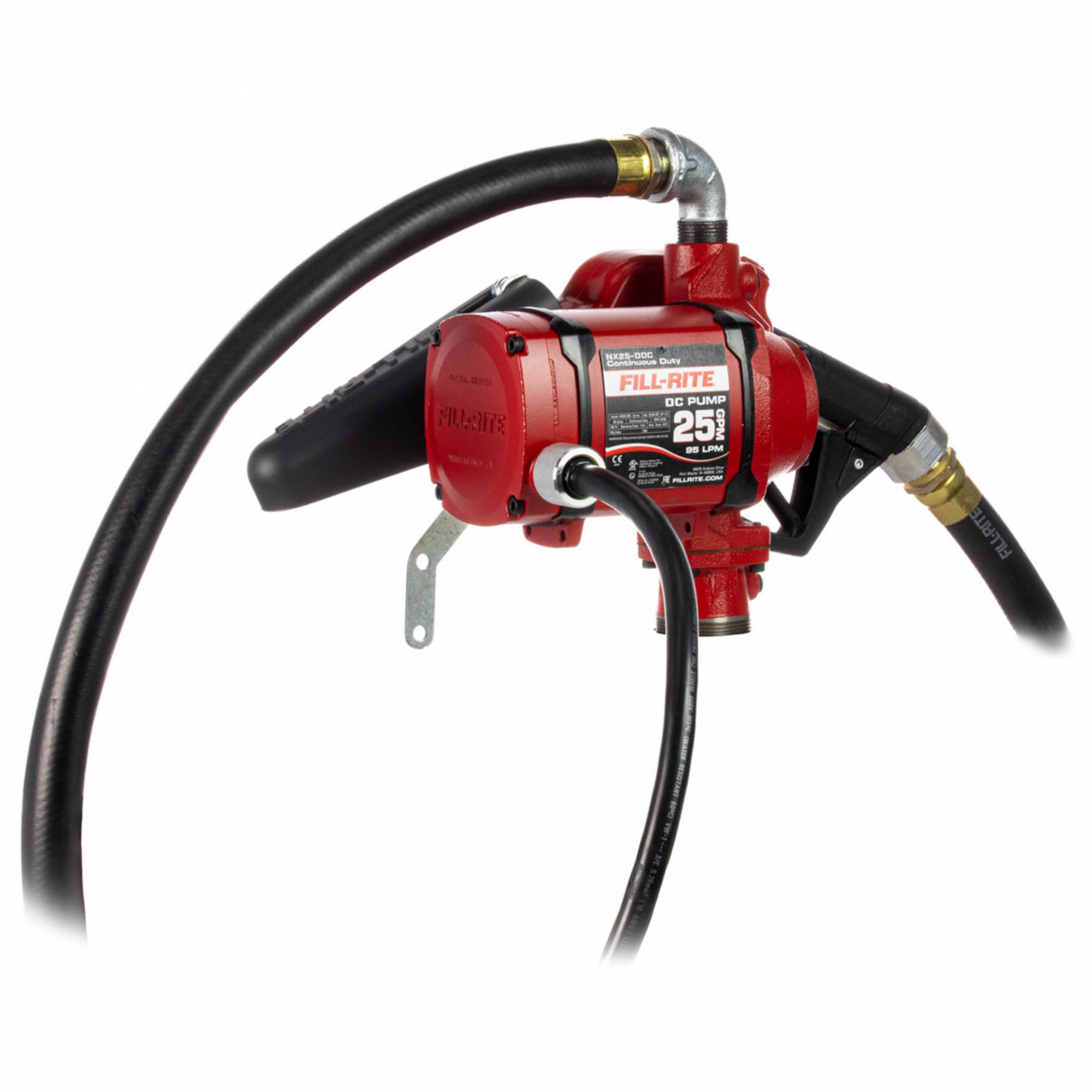 FILLRITE, Pump with Hose & Nozzle, Bung, Fuel Transfer Pump 429J11NX25DDCNBAA Grainger