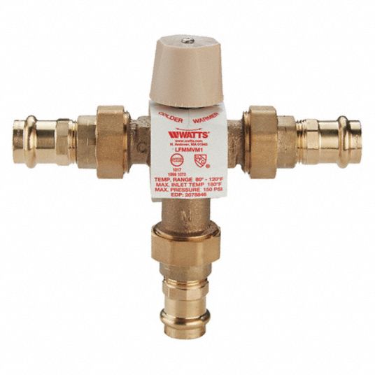 WATTS REGULATOR, LFMMV, Lead Free CopperSilicon Alloy, Mixing Valve