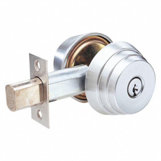 ARROW, Cylindrical, 1 3/8 in Door Thick - Max, Deadbolt Lock - 429K46 ...