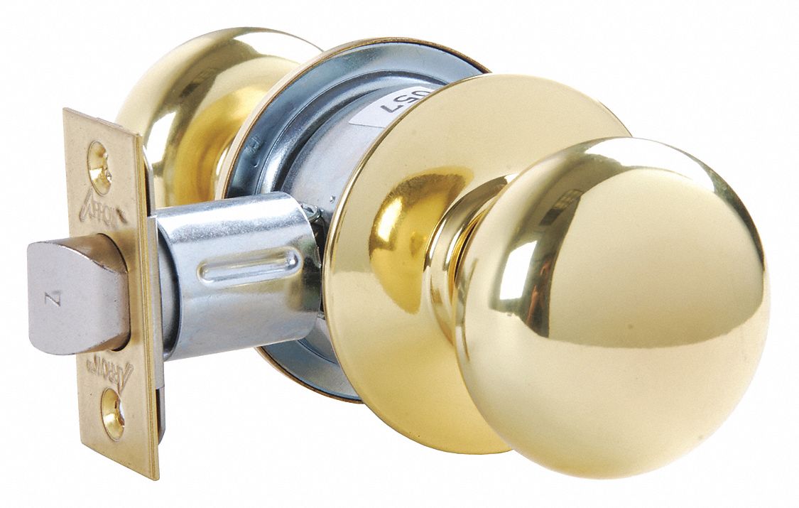 Door Lockset: Passage Knob Locksets, Brass