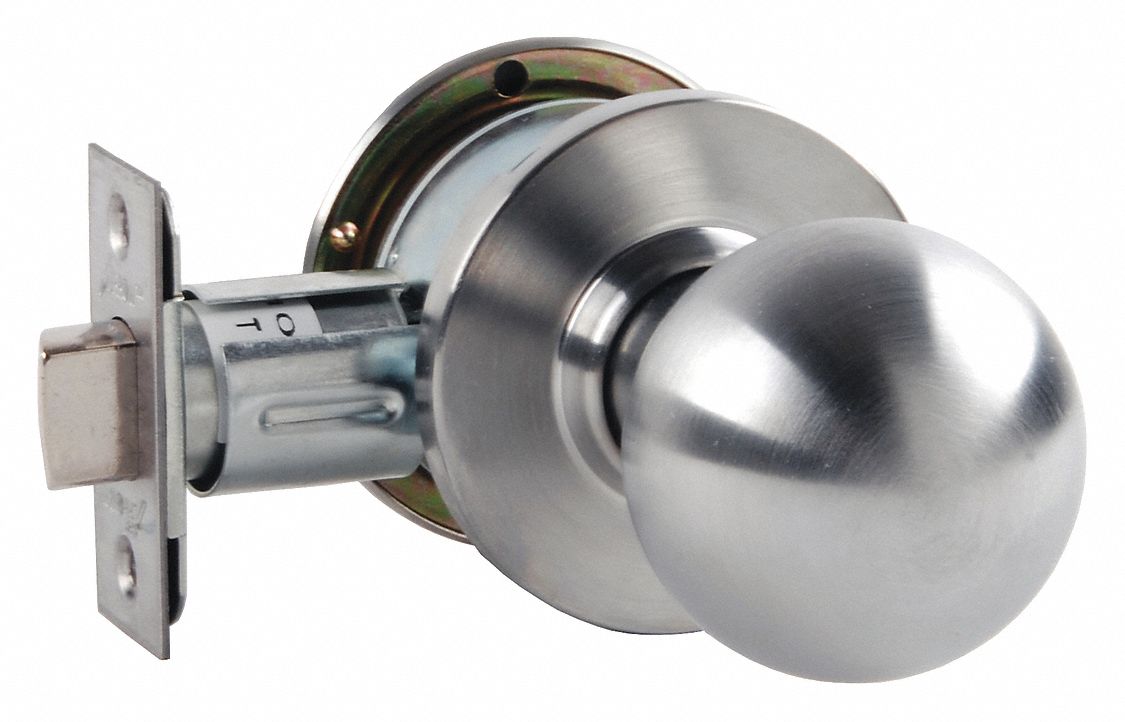 Door Lockset: Classroom Security Knob Locksets, Chrome