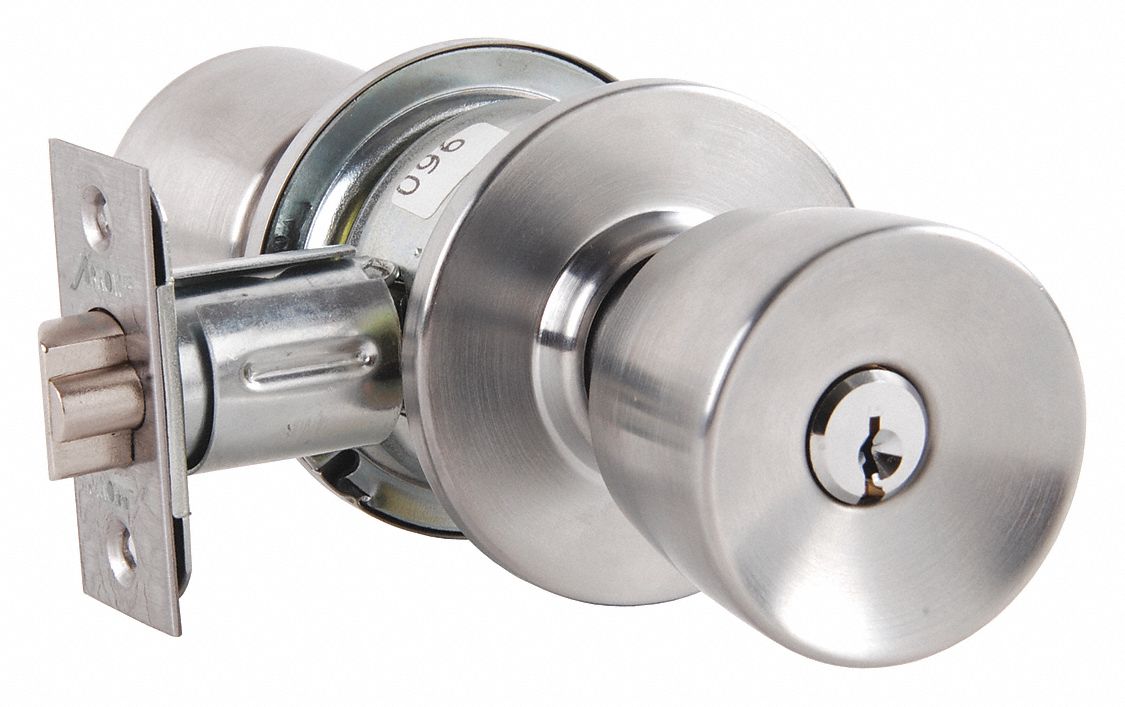 Door Lockset: Office Knob Locksets, Chrome