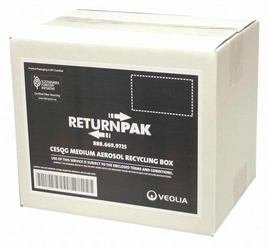 RETURNPAK Aerosol Can Recycling System, For Use With Aerosol Cans ...