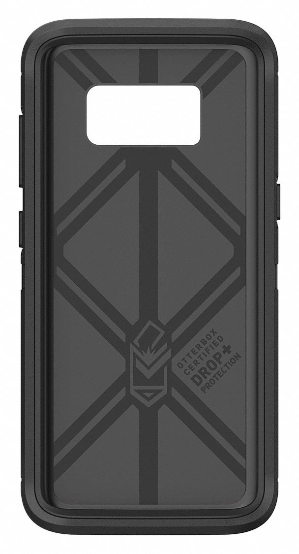 Cell Phone Case: Plastic, Black, Fits Samsung Brand, Fits Galaxy S8 Model