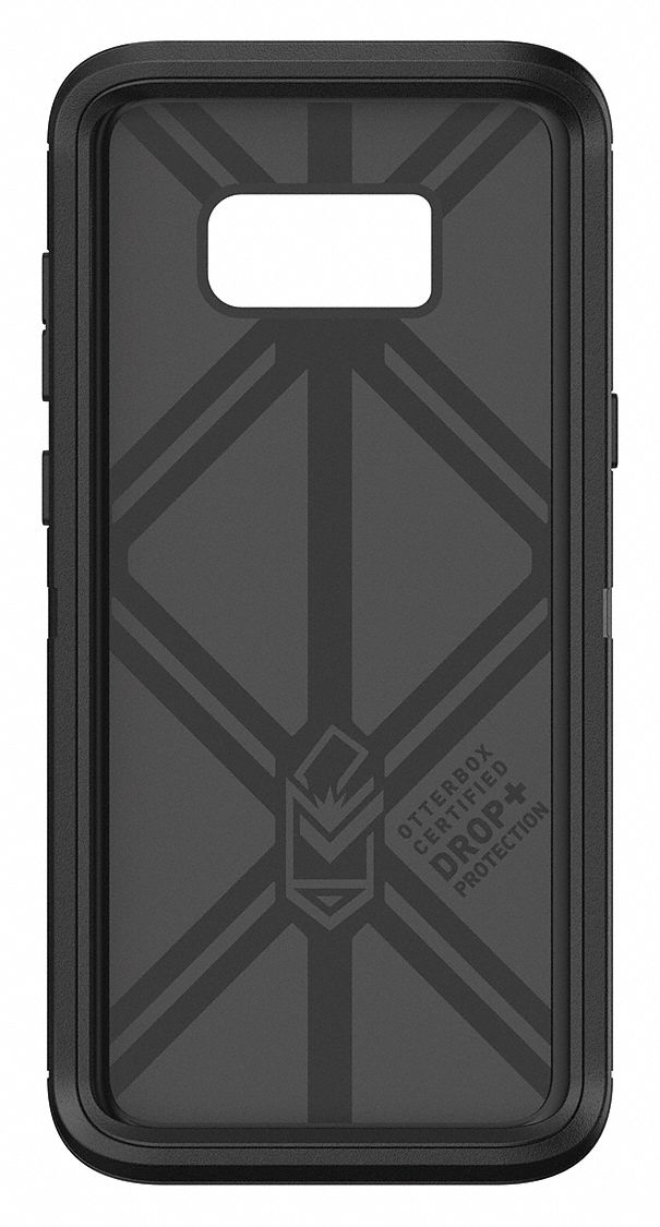 Cell Phone Case: Plastic, Black, Fits Samsung Brand, Fits Galaxy S8 Plus Model