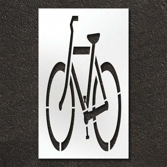 Bike, Parking Lot, Pavement Stencil 429X20STL1085100 Grainger