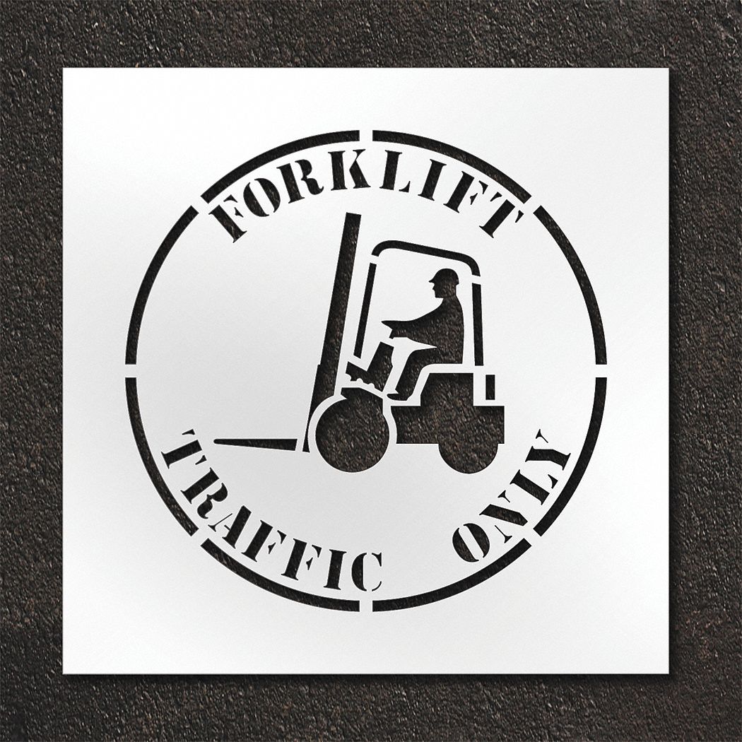 Individual Stencil: Forklift