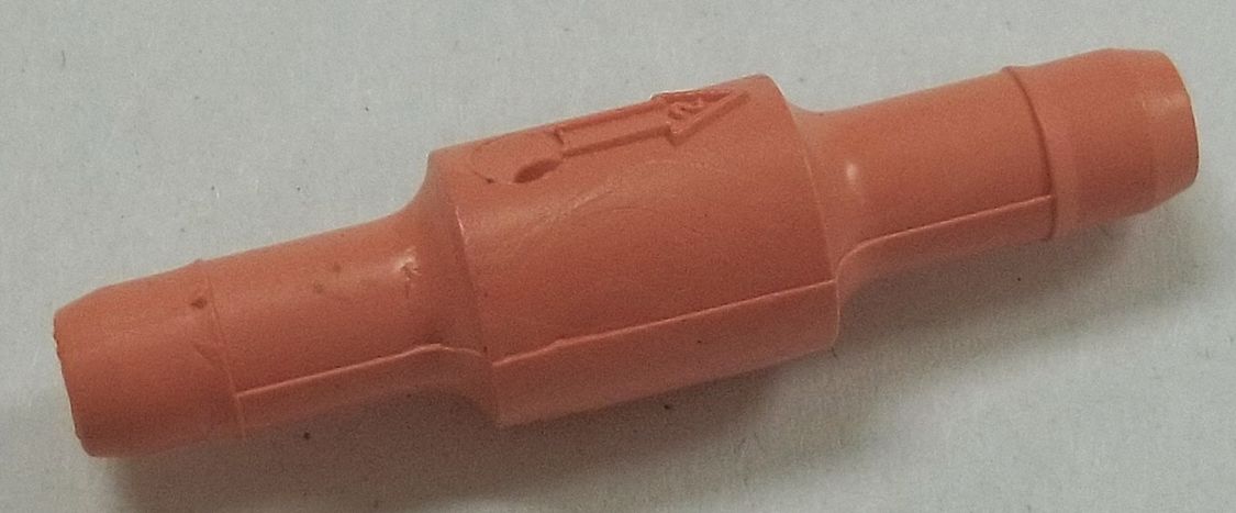 Flow Restrict Red Coupling 25scim 1/4in