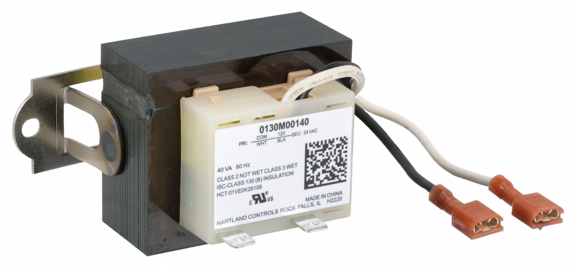 Transformer, 120VAC to 24VAC, 40VA: Fits Goodman Brand