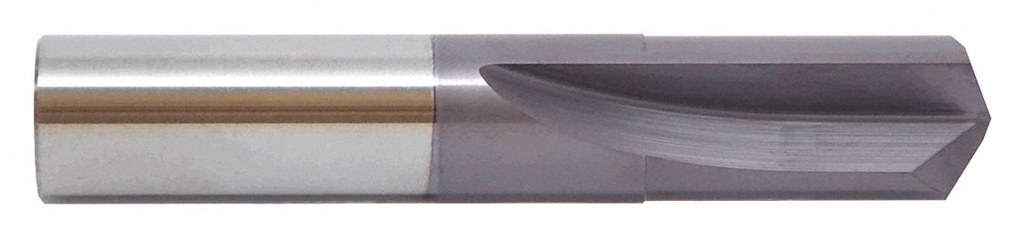 Spotting Drill Bit: 1/2 in Drill Bit Size, 1 in Flute Lg, 3 in Overall Lg, AlTiN Finish