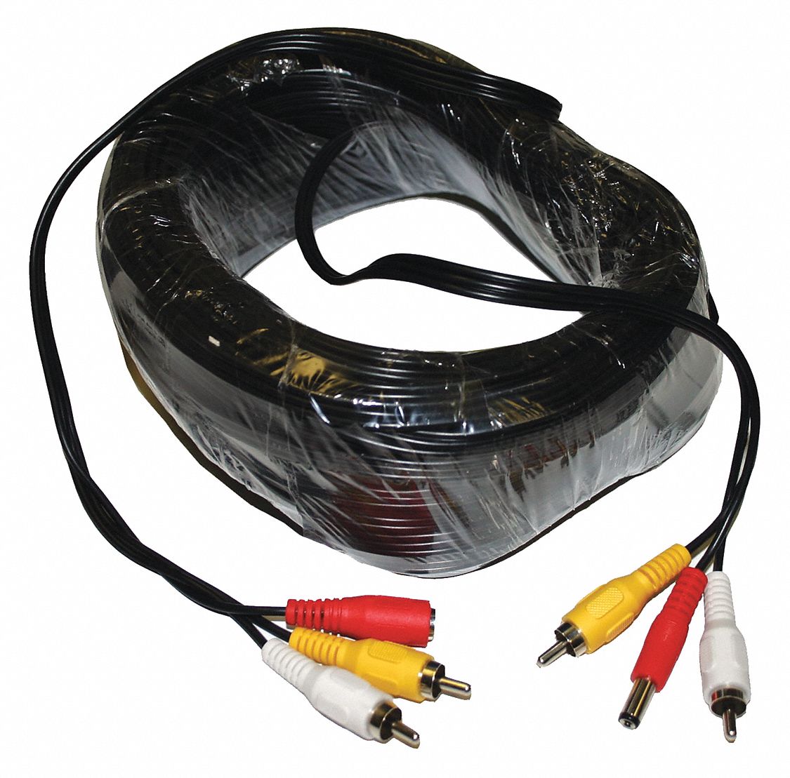 EXTENSION CABLE, RCA A/V, BLACK, 75 FT