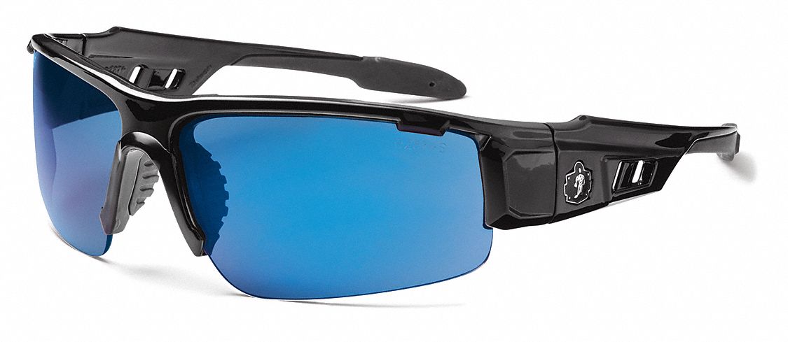 Safety Glasses, Blue Mirr, Scratch-Res.