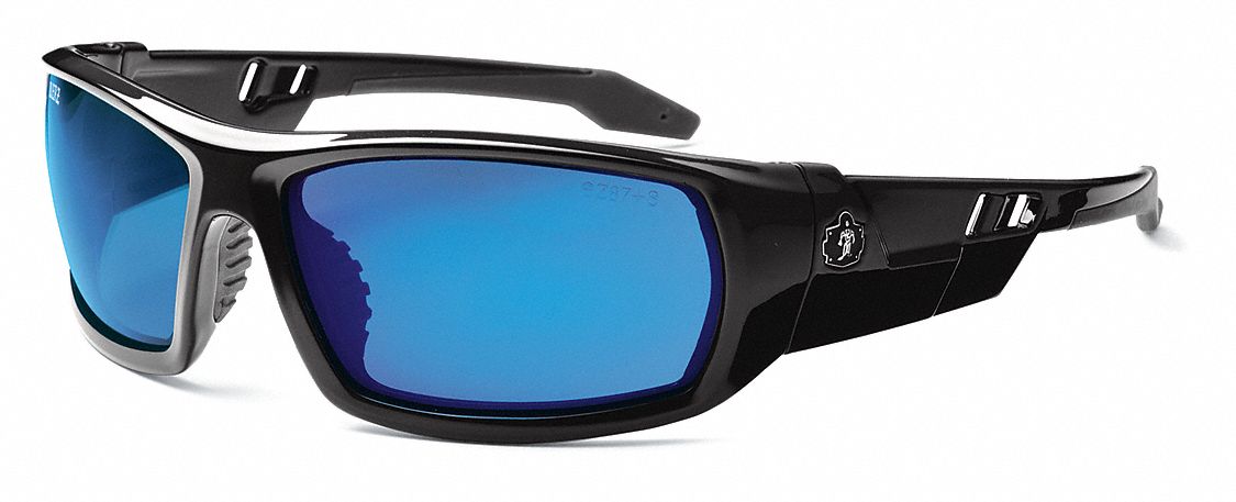 Safety Glasses, Blue Mirr, Scratch-Res.