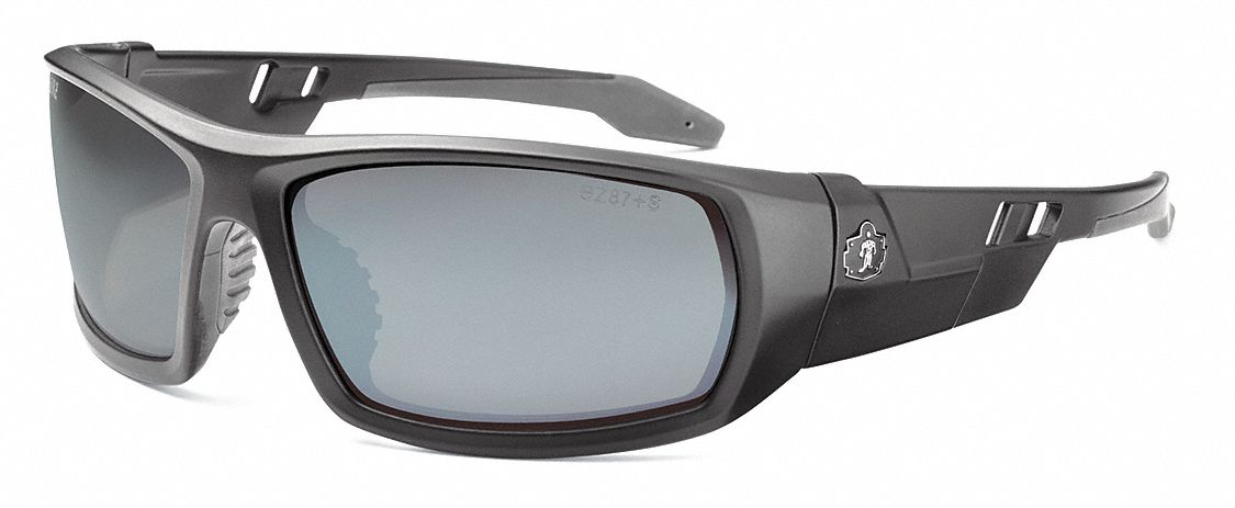 Safety Glasses, Silver Mirr, Scratch-Res.