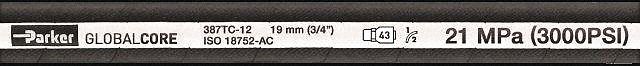 HOSE, -40 °  TO 212 °  F, RUBBER, 3,000 PSI AT 70 F, 1/4 IN OUTSIDE DIAMETER, 1/4 IN INSIDE DIAMETER