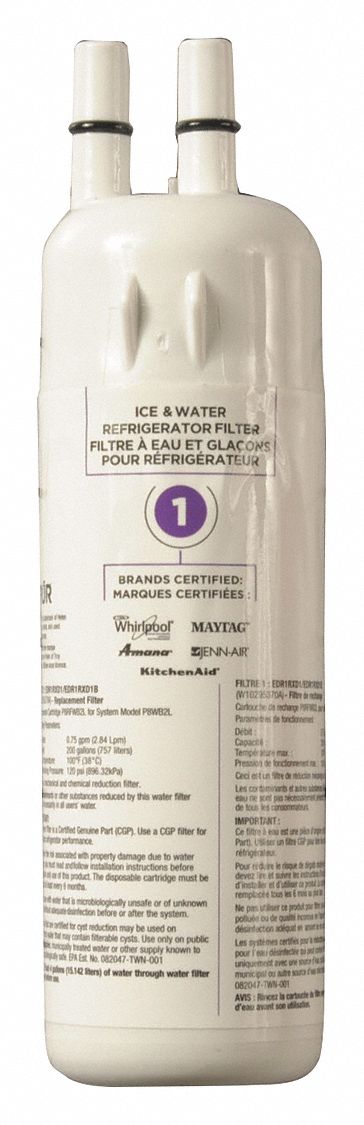 Quick-Connect Water Filter: 7 1/2 in Overall Ht