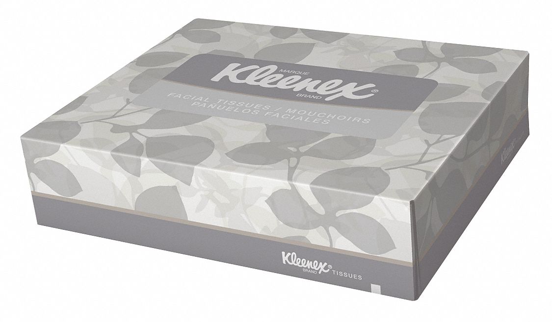 FACIAL TISSUE JUNIOR, 2-PLY, FLAT, KLEENEX, 48 SHEETS, 64 PK/CASE