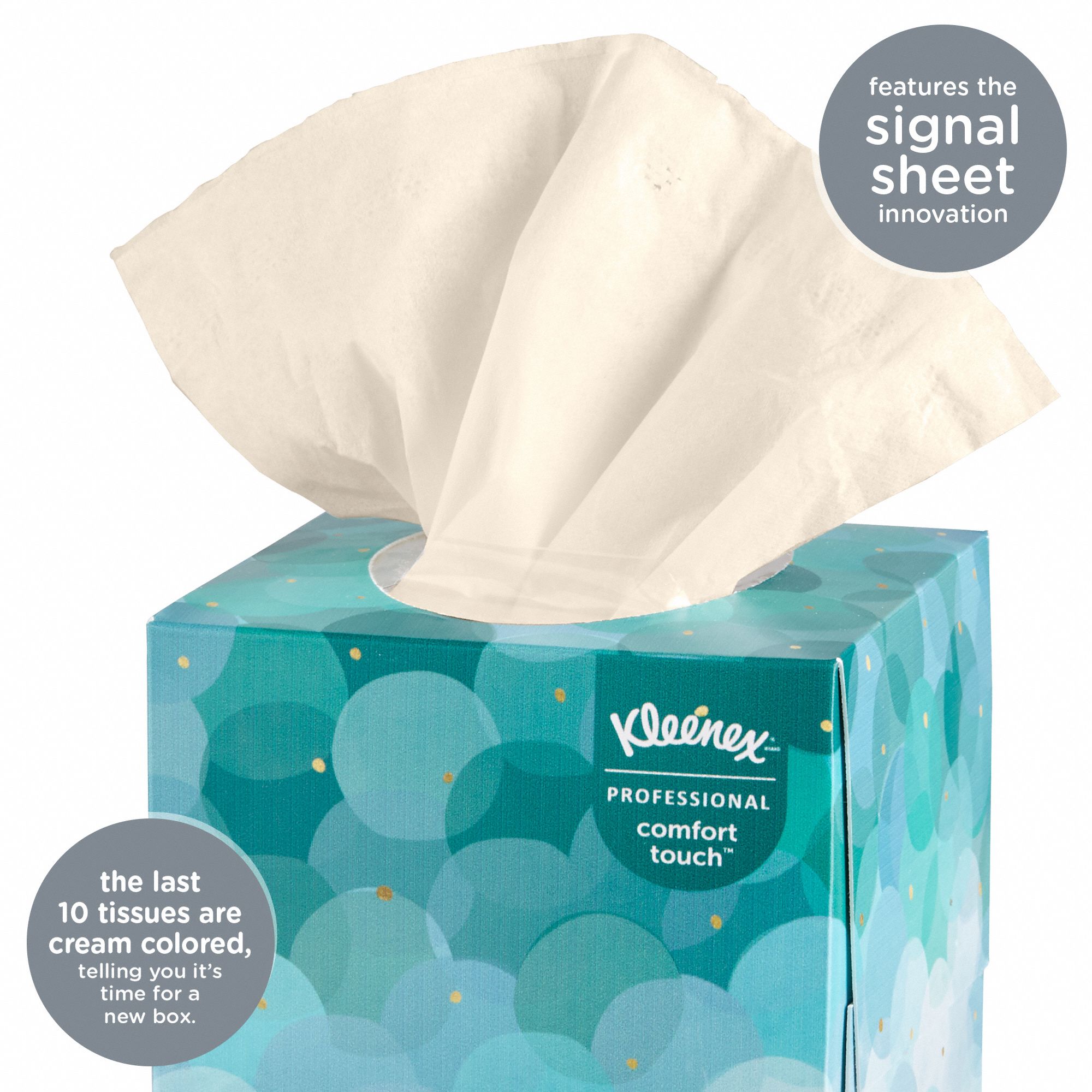 KIMBERLYCLARK PROFESSIONAL Facial Tissue, Kleenex® Comfort Touch, Cube