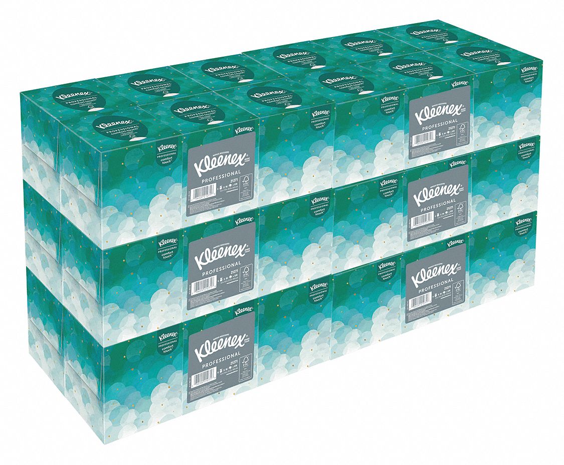KIMBERLY-CLARK PROFESSIONAL, Cube, Kleenex® Comfort Touch, Facial ...
