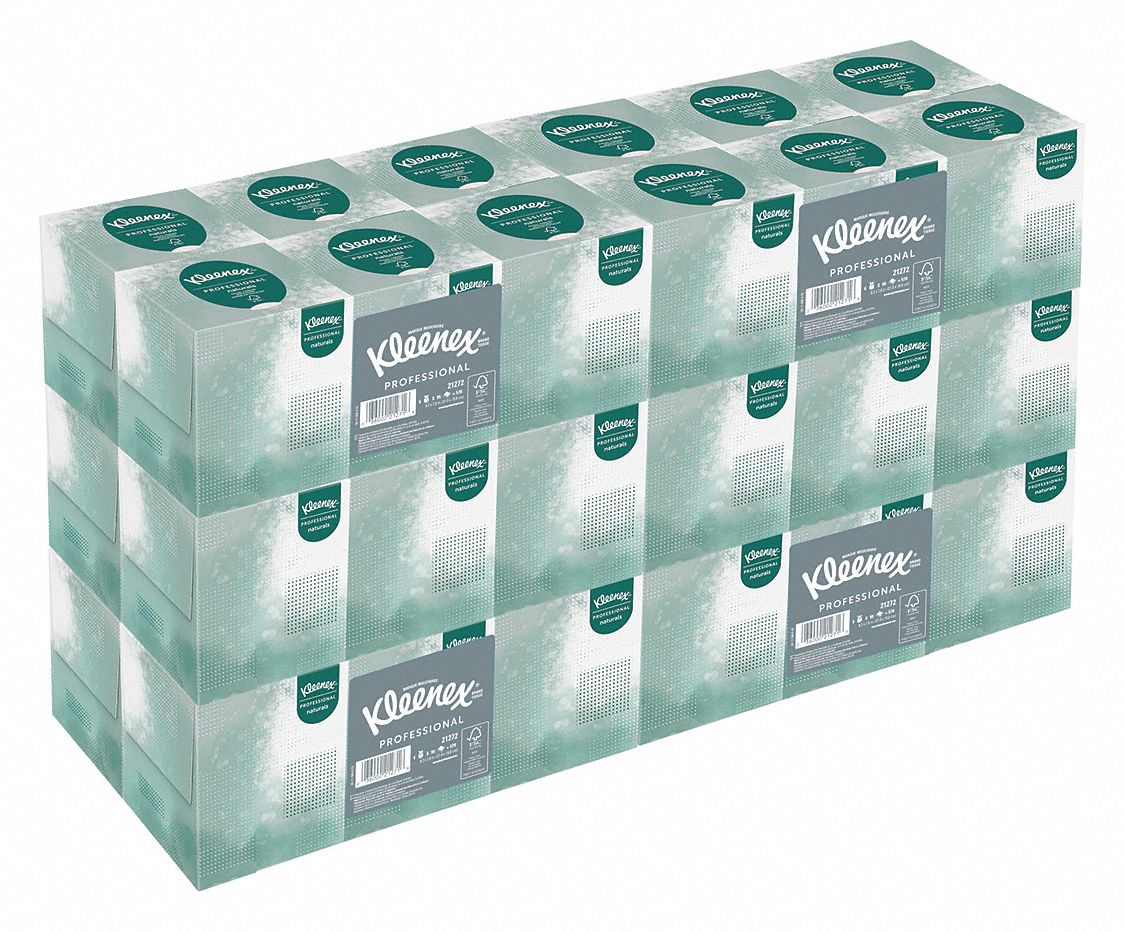 FACIAL TISSUE, CUBE, KLEENEX NATURALS, 90 SHEETS, 2 PLY, 36 PK