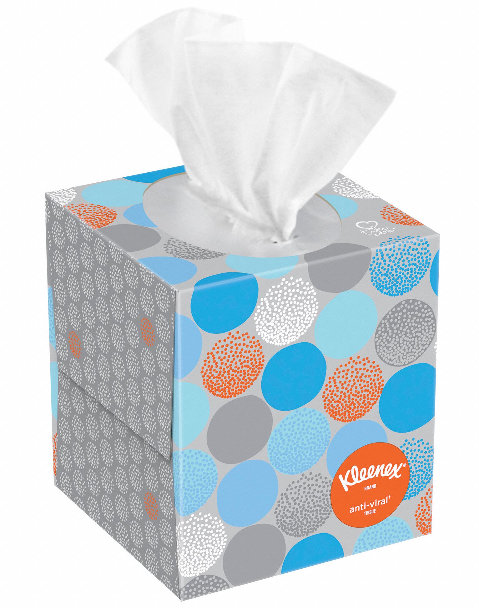 KIMBERLY-CLARK PROFESSIONAL Facial Tissue, Kleenex® Anti-Viral, Cube, 3 ...