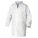 LAB COAT, WHITE, SNAPS, M, SMMMS FABRIC, MANDARIN COLLAR, ELASTIC CUFFS, A20