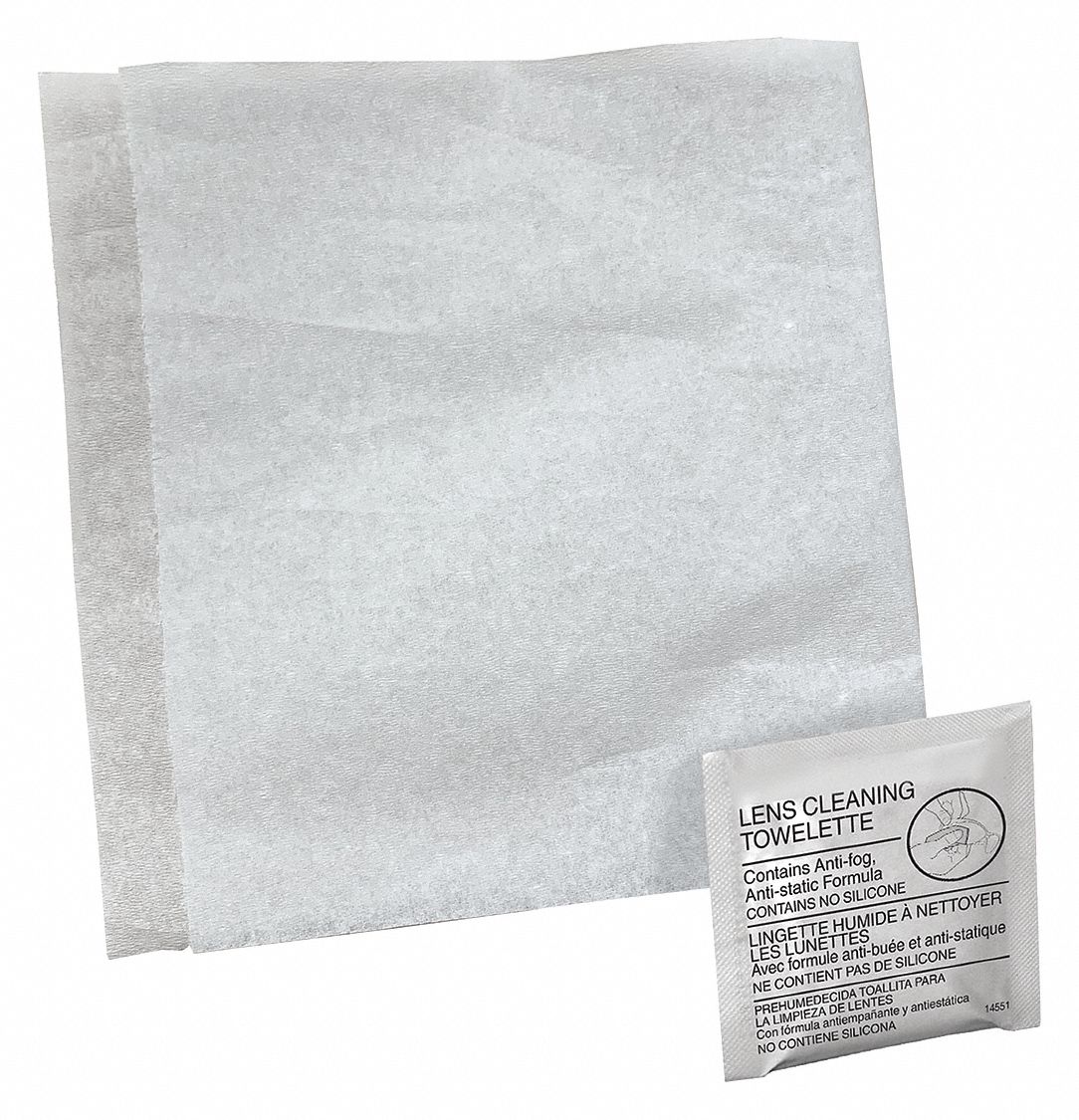1,000 Wipe Count, Individually Wrapped, Lens Cleaning Cloth,PK1000
