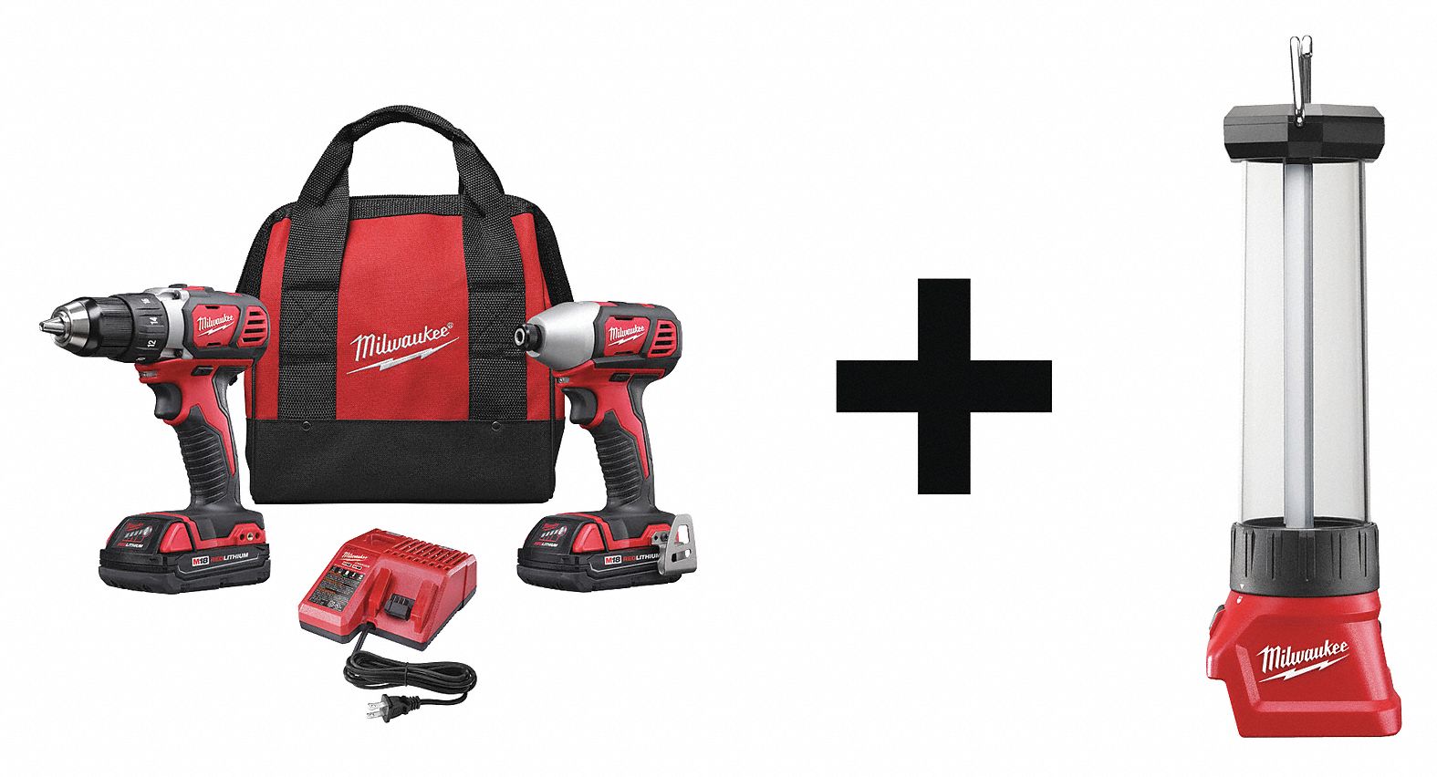 Cordless Combo Kit, 18.0 V, 3 Tools, 2 Batt