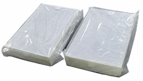 Air Filter: 9 7/8 in x 6 1/2 in x 1 5/8 in, 2 PK