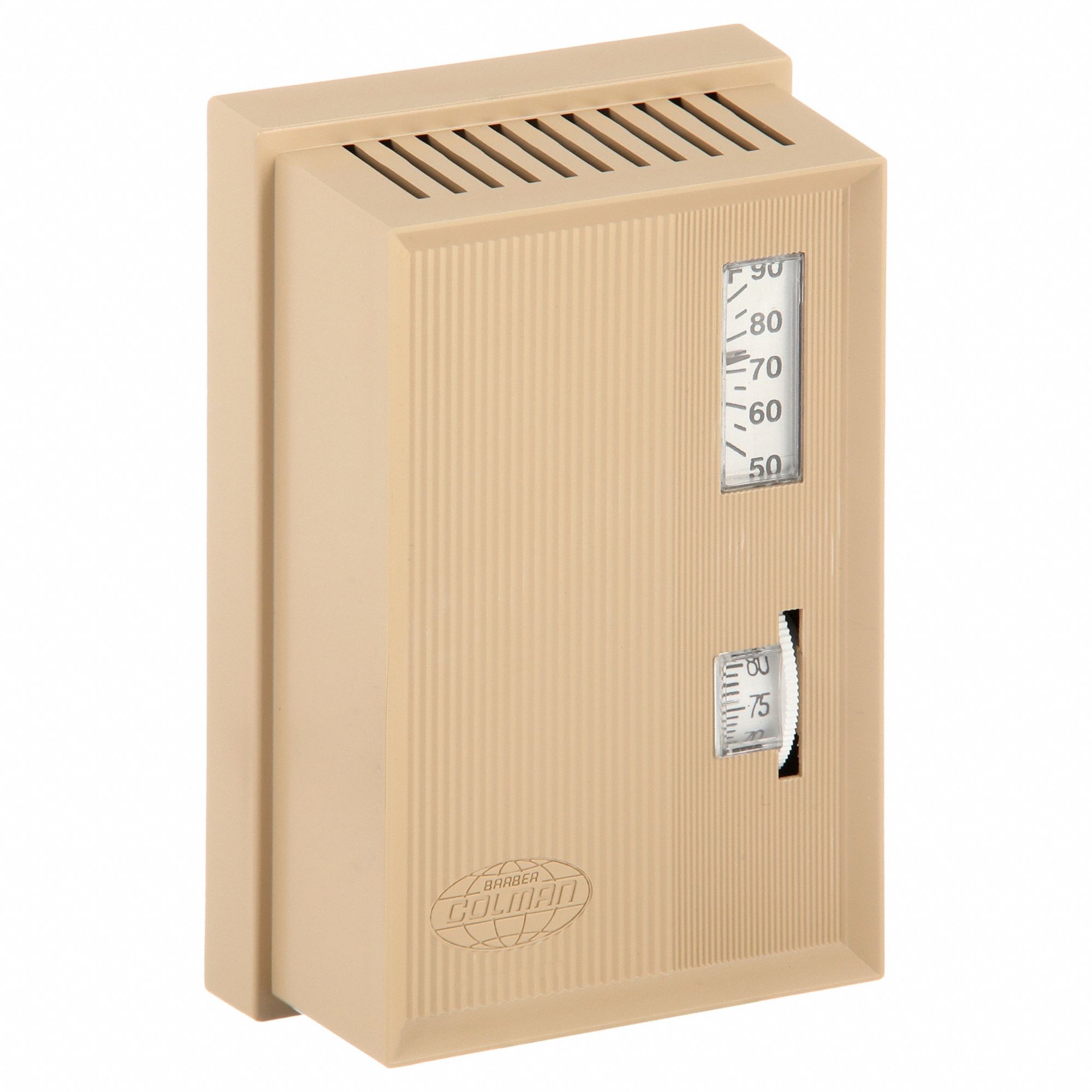 Pneumatic Thermostat: 55° to 85°F, 2 Pipes, High Volume Pipes/Air Flow Output