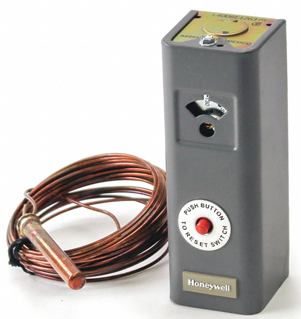 Limit Switch, 130-270 Degrees F, 20 ft. Cap