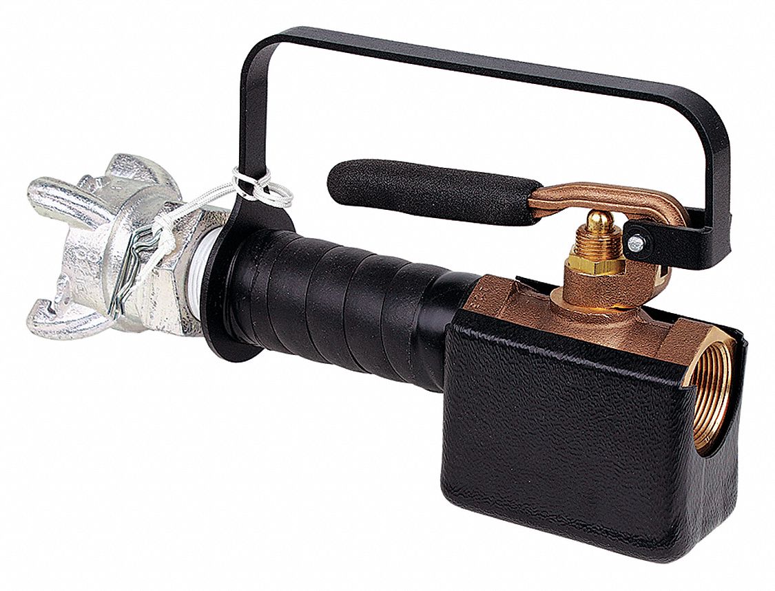 Handle Assembly: AirSpade 3000, Dead-Man Trigger, 1 1/4 in NPT, Female, Steel/Aluminum