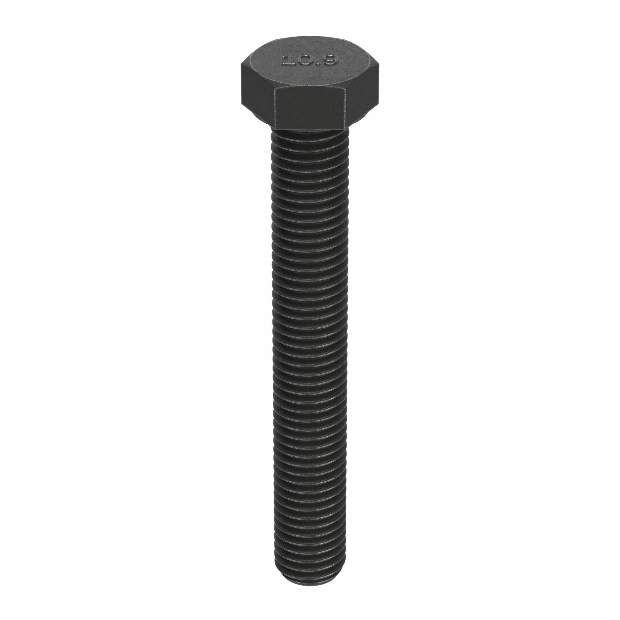 HEX HEAD CAP SCREW, STEEL, CLASS 10.9, BLACK OXIDE, M12-1.75, COARSE, 120MM L, METRIC, HEX, 25 PK